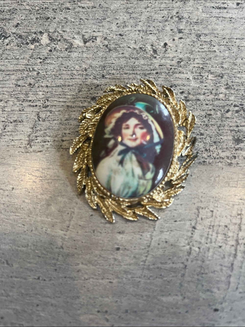 Victorian Revival Portrait Brooch
